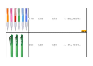 GR-277B

0,149 €

0,146 €

1 mes

GR-103

0,125 €

0,122 €

1 mes

10/11kgs 50*31*20cm

8/9kgs

50*30*20cm

 
