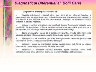 Diagnosticul Diferential al Bolii Carre 
 