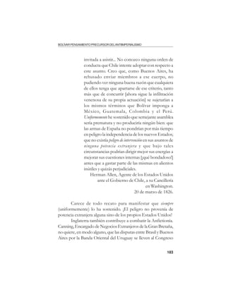 Bolivar pensamiento precursor del antimperialismo