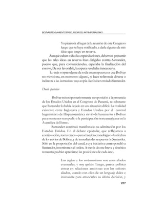 Bolivar pensamiento precursor del antimperialismo