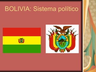 BOLIVIA: Sistema político 