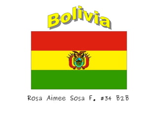 Rosa Aimee Sosa F. #34 B2B Bolivia 