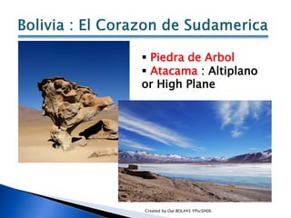  Piedra de Arbol
 Atacama : Altiplano
or High Plane




Created by Oat BOL#45 YPscSH06
 