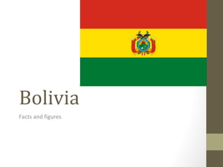 Bolivia
Facts and figures
 