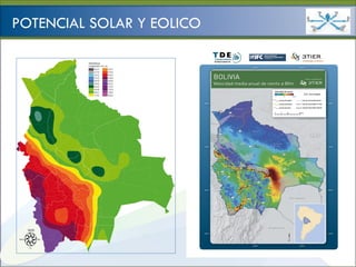 Ministerio de
                           HIDROCARBUROS Y ENERGÍA


POTENCIAL SOLAR Y EOLICO
 