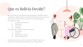 Bolivia decide presentacion