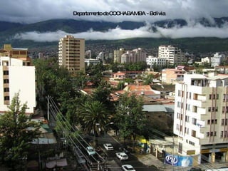 Departamento de COCHABAMBA - Bolivia 