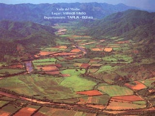 Valle del Medio. Lugar:  Valle del Medio Departamento:  TARIJA - Bolivia  