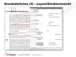 Grundsätzliches (3) – Layout/Strukturansicht




        © Computrain M. Bollenbach   www.bollenbach.de   7
 