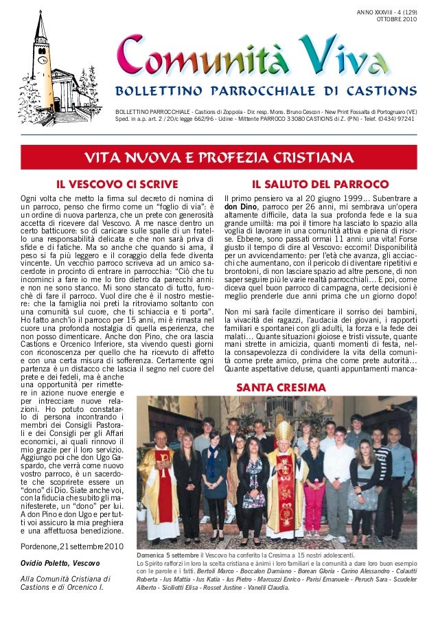 Bollettino Parrocchiale Ottobre2010