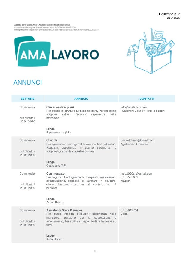 scarica bollettini ama
