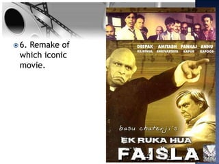  6.
   Remake of
 which iconic
 movie.
 