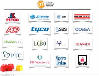 Thursday, October 11, 12
 