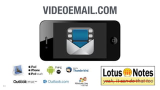 41 
VIDEOEMAIL.COM 
 