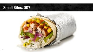 Small Bites, OK? 
72 
 