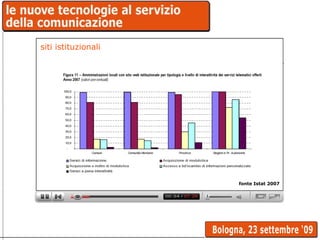 siti istituzionali fonte Istat 2007 