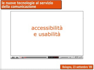 accessibilità e usabilità 