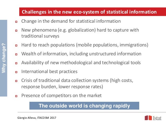g alleva the new role of sample surveys in official statistics sample surveys