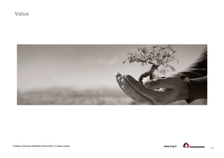 43
Creative Commons Attribution-Share Alike 3.0 Italia License www.eng.it
Value
 