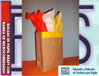 red kraft bolsas