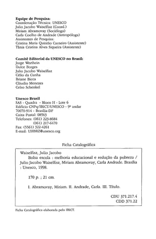 Bolsa Escola: melhoria educacional e redução da pobreza