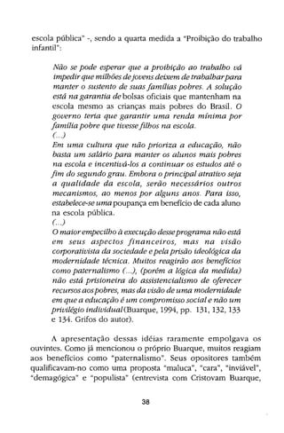 Bolsa Escola: melhoria educacional e redução da pobreza