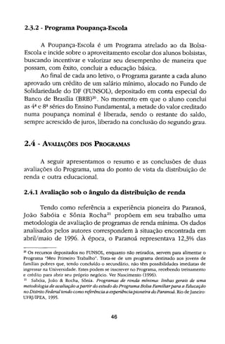 Bolsa Escola: melhoria educacional e redução da pobreza