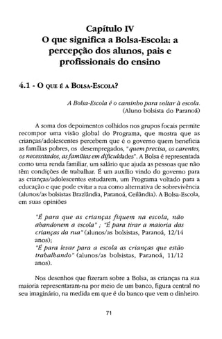Bolsa Escola: melhoria educacional e redução da pobreza