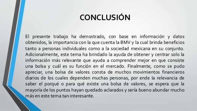 Conclusion De Un Trabajo De Valores