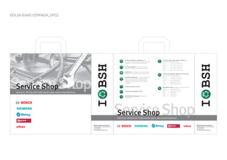 BOLSA 60x60 CERRADA_OPC2




                                                                                                            Técnicos altamente cualificados, que                24 horas al día y siete días a la semana. Te
                                                                                                            garantizan la máxima profesionalidad, seguridad     ayudamos cuando nos necesites.
                                                                                                            y confianza en todas nuestras reparaciones.         Bosch ............... 902 245 255 / 976 305 713




                                                            I BSH




                                                                                                                                                                                                                    I BSH
                                                                                                                                                                Siemens ........... 902 11 88 21 / 976 305 714
                                                                                                            La mejor cobertura, la más extensa red de           Balay ................ 902 145 150 / 976 305 712
                                                                                                            centros de servicio a lo largo de todo el país.     Neff .................. 902 406 416 / 976 305 716
                                                                                                                                                                Ufesa ................ 902 32 70 70 / 976 305 715
                                                                                                            FlexService: nos adaptamos a las necesidades
                                                                                                            del cliente con un horario más amplio de visitas.   Compra de repuestos originales y accesorios




Service Shop
                                                                                                                                                                en la tienda de nuestras marcas.
                                                                                                            Dos años de garantía en nuestras reparaciones       Bosch ............... www.bosch-eshop.com
                                                                                                            (material y mano de obra, excepto pequeños          Siemens........... www.siemens-eshop.com  
                                                                                                            aparatos electrodomésticos). Ampliaciones           Balay ................ www.balay-eshop.com
                                                                                                            de garantía al mejor precio y con las mejores       Neff .................. www.neff-eshop.com




 Service Shop
                                                                                                            condiciones.
                                                                                                                                                                Ufesa................. www.ufesa-eshop.com

                                                                                                            Internet y servicios online                         Búsqueda online de nuestros centros de servicio.
                                                                                                                                                                Bosch ............... www.bosch-home.es
                                                                                                                                                                Siemens ........... www.siemens-home.es
                                                                                                            Solicitud de reparación online
   Servicio Oficial del Fabricante para electrodomésticos                                                                                                       Balay ................ www.balay.es
                                                                                                                                                                Neff .................. www.neff.es
                                                                                                            Posibilidad de descarga del manual de               Ufesa ................ www.ufesa.es
                                                                                                            instrucciones.




                                                                                                      Service Shop
                                                                                                      Service Shop
                                                                                                      Servicio Oficial del Fabricante para electrodomésticos


                                                            BSH Electrodomésticos España S.A.                                                                                                                       BSH Electrodomésticos España S.A.
                                                            Polígono Malpica, calle D, parcela 96 A                                                                                                                 Polígono Malpica, calle D, parcela 96 A
                                                            50016 Zaragoza                                                                                                                                          50016 Zaragoza
                                                            Tel. 976 57 83 10                                                                                                                                       Tel. 976 57 83 10
                                                            E-mail: BSHI.ventas@bshg.com                                                                                                                            E-mail: BSHI.ventas@bshg.com
 
