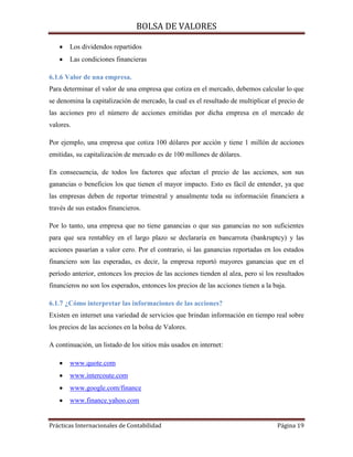 Bolsa valores
