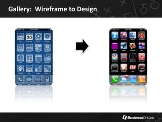 Gallery: Wireframe to Design
 