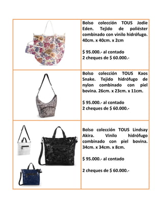 tous primavera verano 2012