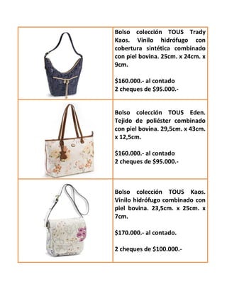 tous primavera verano 2012