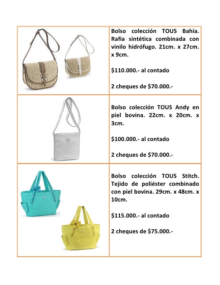 Bolsos tous primavera verano 2012 2013