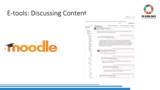 E-tools: Discussing Content
 