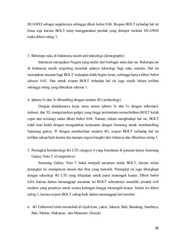 Analisis Strategi Perusahaan pada BOLT