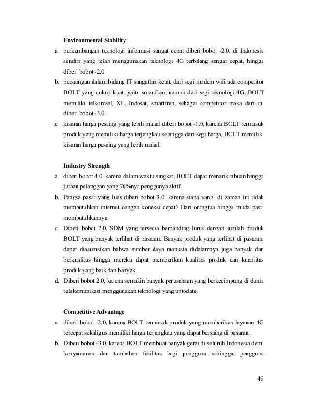 Analisis Strategi Perusahaan pada BOLT