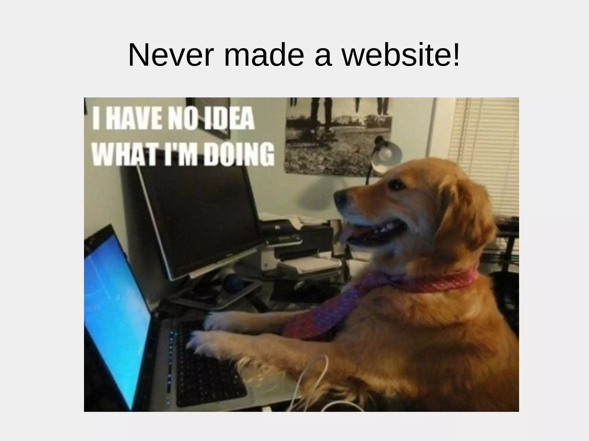 Never made a website!
 