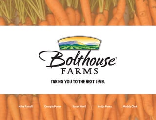 Bolthouse Farms Advertising Deck | PPT
