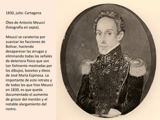 1830, probablemente
fines de julio:
Cartagena.

Antonio Meucci.

Detalle del óleo
anterior.

Es un retrato único en
la ico...