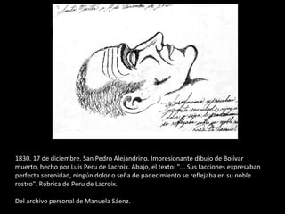 Bolívar enfermo: últimos retratos