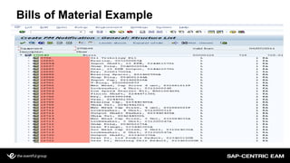 Bills of Material Example
 