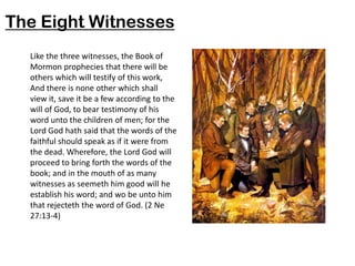 Three Witnesses 2013 Book of Mormon - Chapter 1 (Institute Lesson by hgellor) | PPTX