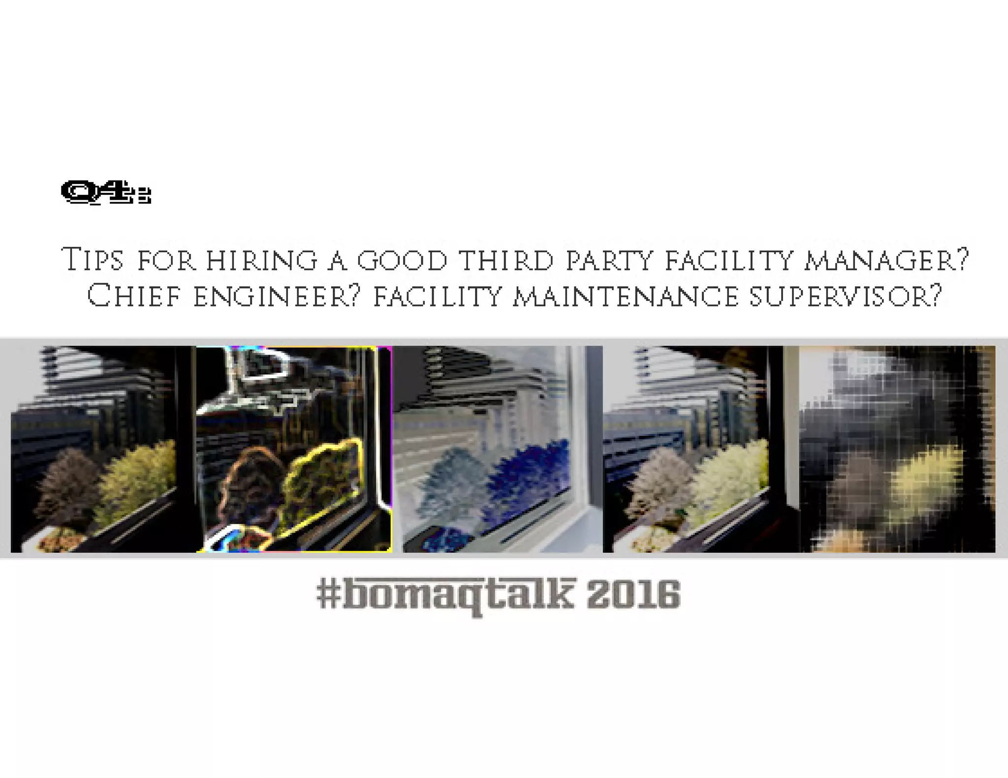 The Universal Language of Project Management Session 3 Facilities