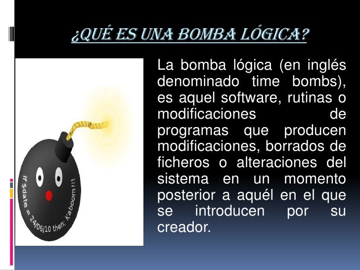 Resultado de imagen para bombas logicas