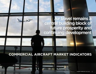 COMMERCIAL AIRCRAFT MARKET INDICATORS
BOMBARDIER COMMERCIAL AIRCRAFT | MARKET FORECAST 2014-2033 12
Air travel remains a
central building block of
future prosperity and
continuing development
 