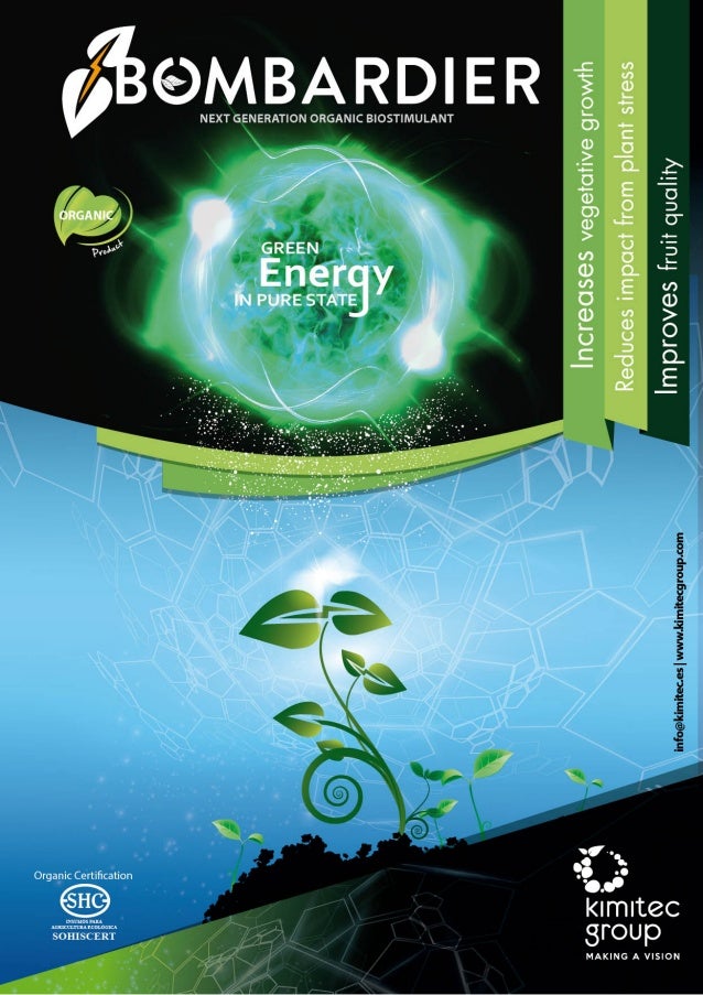 Bombardier Next generation organic biostimulant Kimitec Group