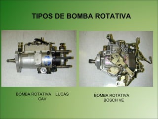 TIPOS DE BOMBA ROTATIVA BOMBA ROTATIVA  LUCAS CAV BOMBA ROTATIVA  BOSCH VE 