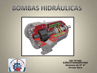 BOMBAS HIDRÁULICAS EET Nº450 EJÉRCITOARGENTINO Alumnos de 6º 2ª Arroyo Seco 
